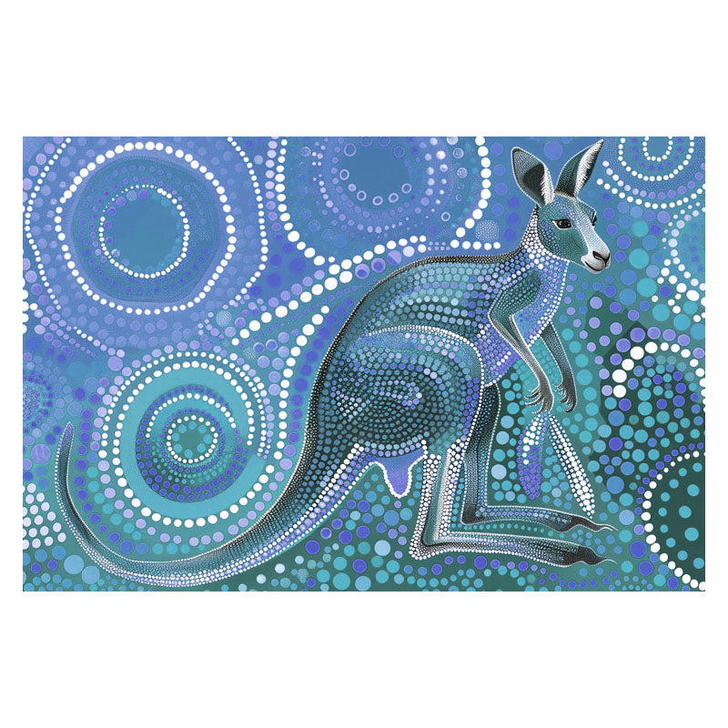 ARBORIGINAL ART OF KANGAROO II (2)