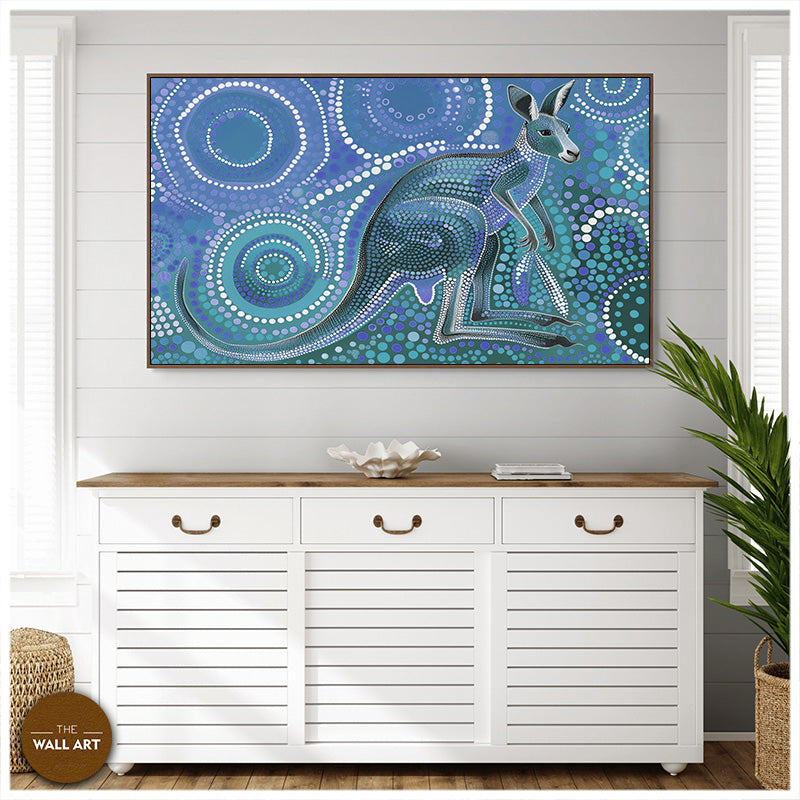 ARBORIGINAL ART OF KANGAROO II (2)