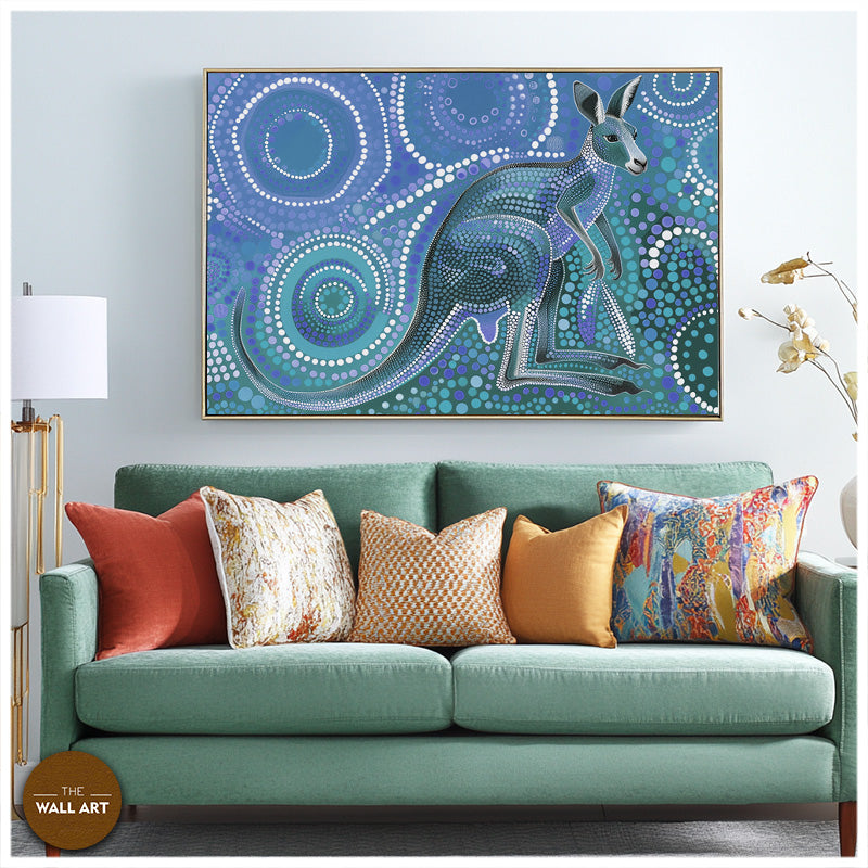 ARBORIGINAL ART OF KANGAROO II (2)