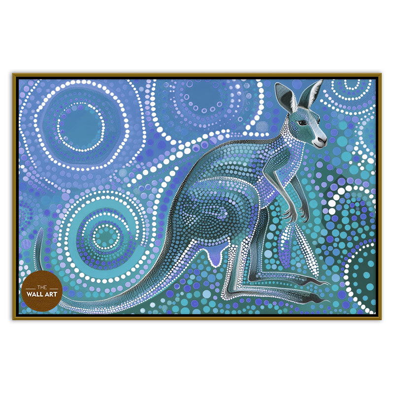 ARBORIGINAL ART OF KANGAROO II (2)