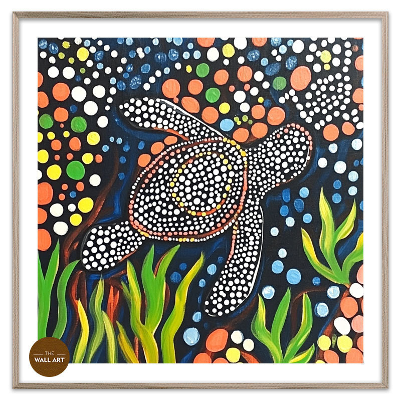 ARBORIGINAL ART OF SEA TURTLE