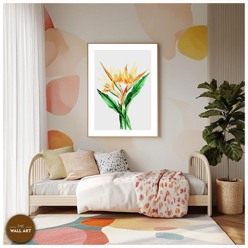 BIRD OF PARADISE WATER COLOUR