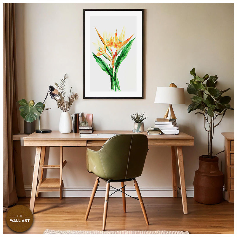 BIRD OF PARADISE WATER COLOUR
