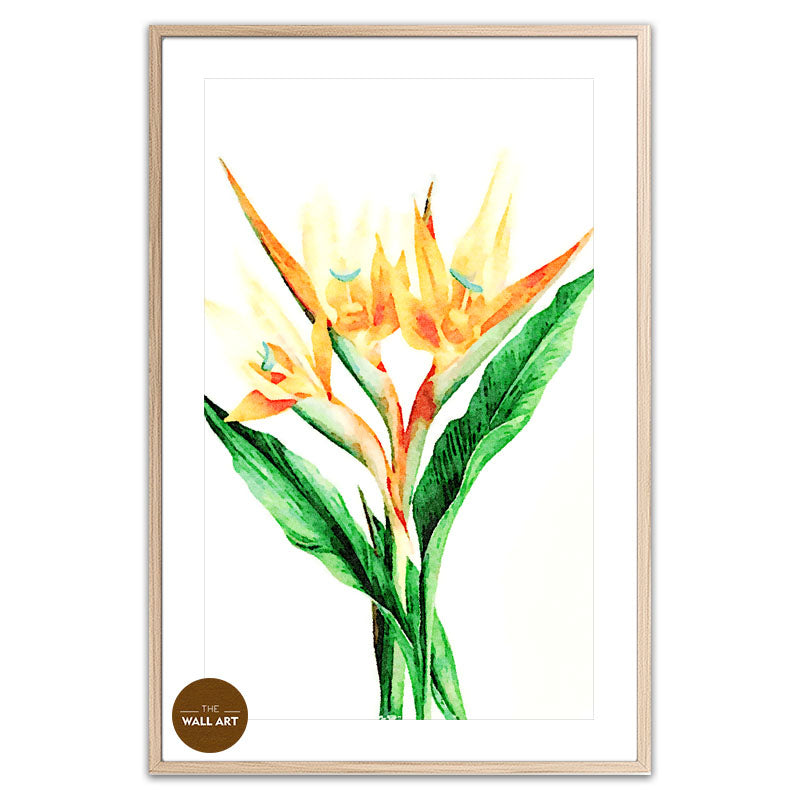 BIRD OF PARADISE WATER COLOUR