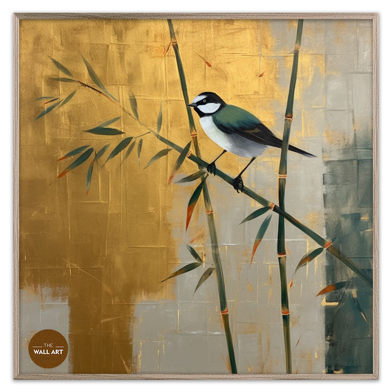 BIRD ON BAMBOO