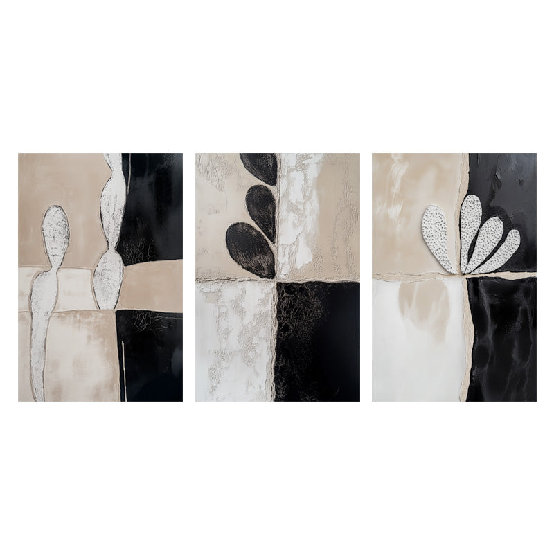 BLACK AND WHITE CACTUS I_SETOF3_