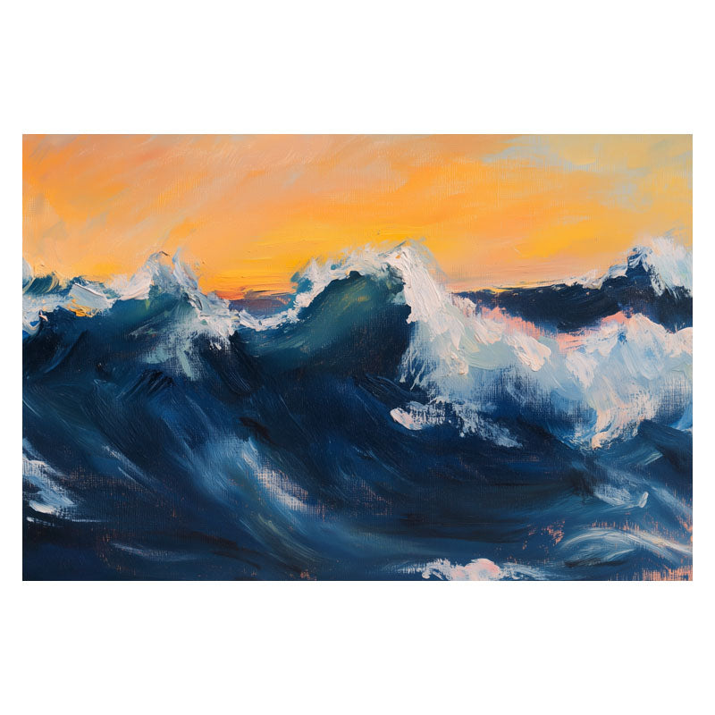 BLUE WAVE IN YELLOW SKY I
