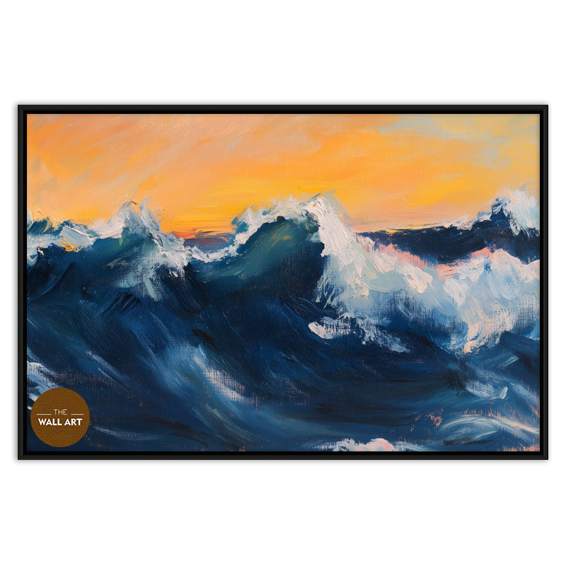 BLUE WAVE IN YELLOW SKY I