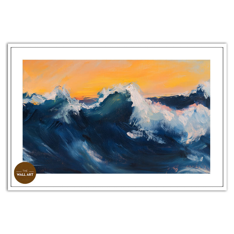 BLUE WAVE IN YELLOW SKY I