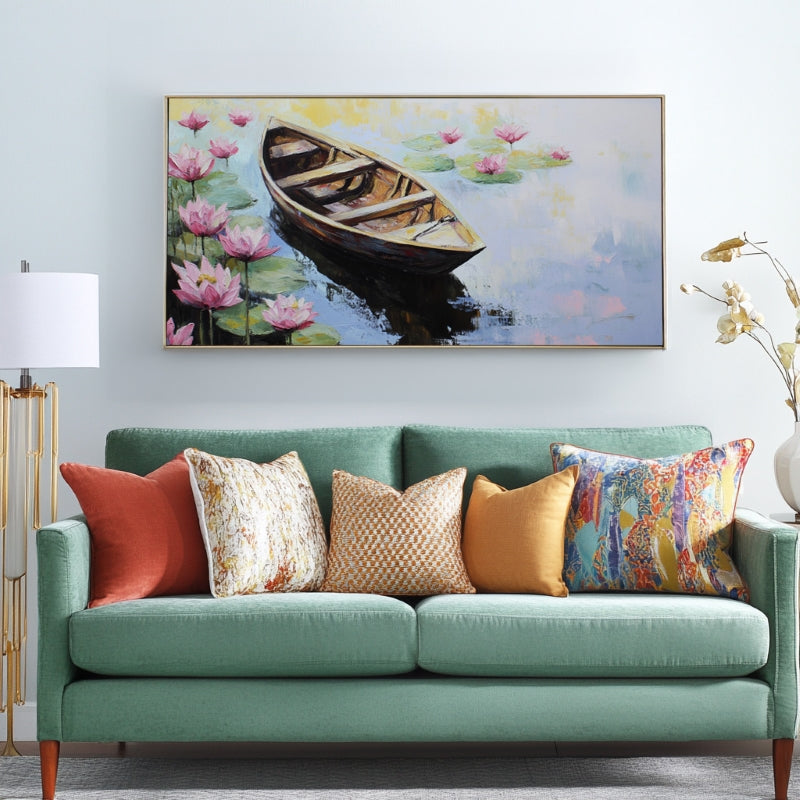BOAT IN THE LOTUS POND III