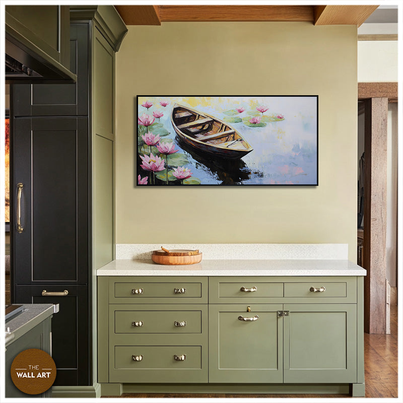 BOAT IN THE LOTUS POND III