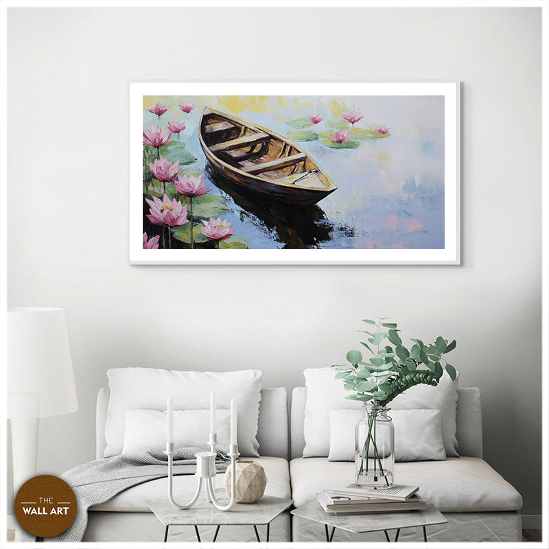 BOAT IN THE LOTUS POND III