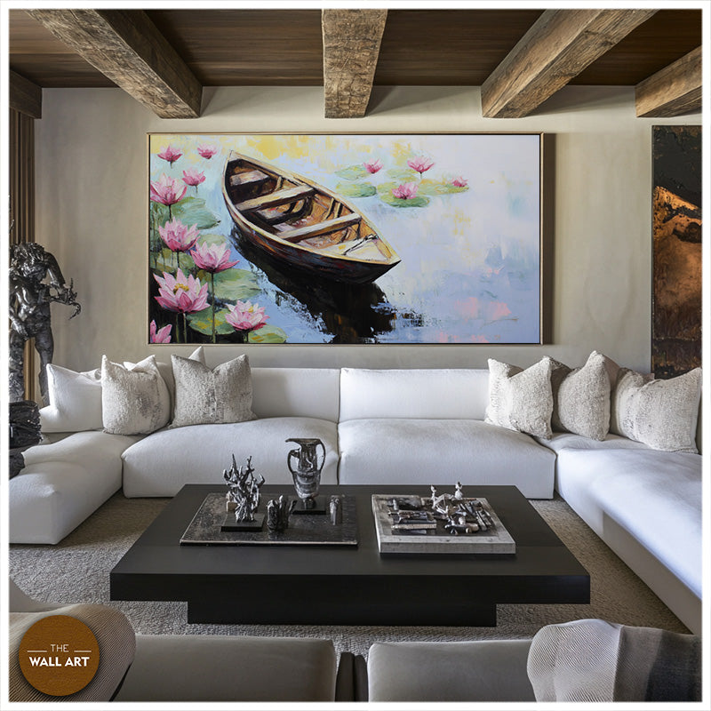 BOAT IN THE LOTUS POND III