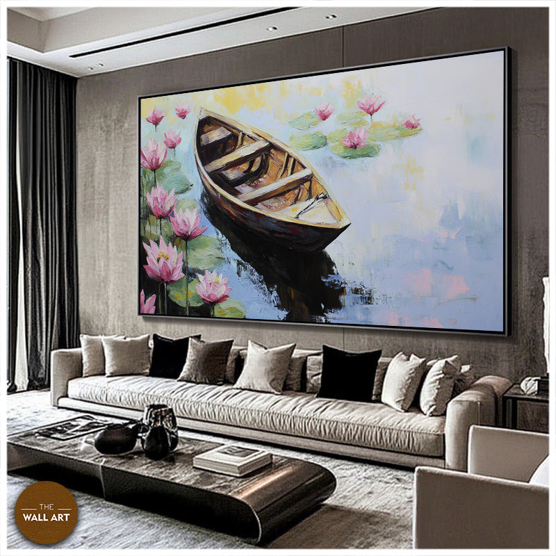 BOAT IN THE LOTUS POND III
