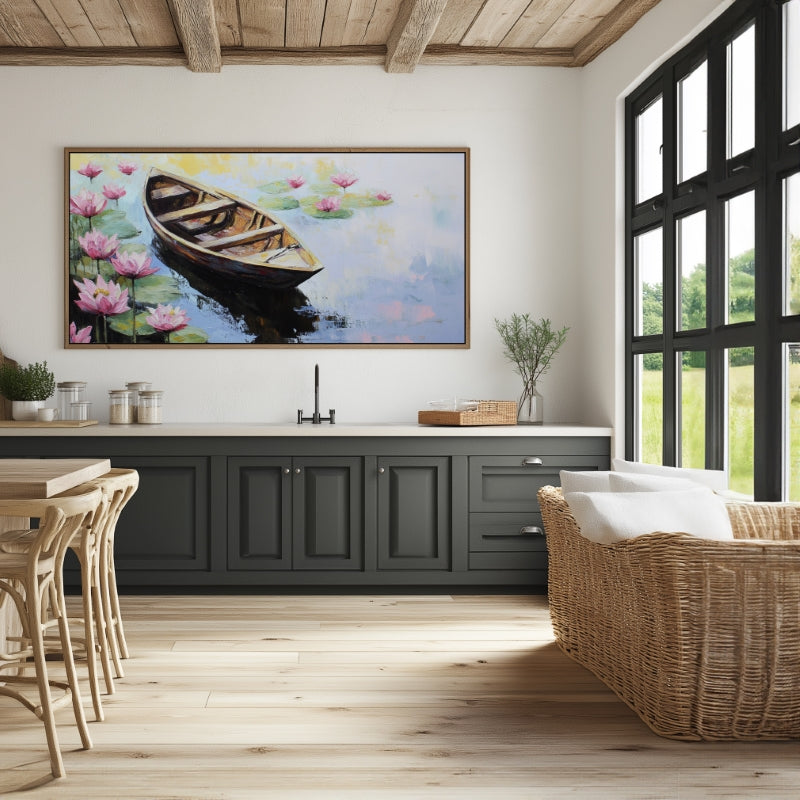 BOAT IN THE LOTUS POND III