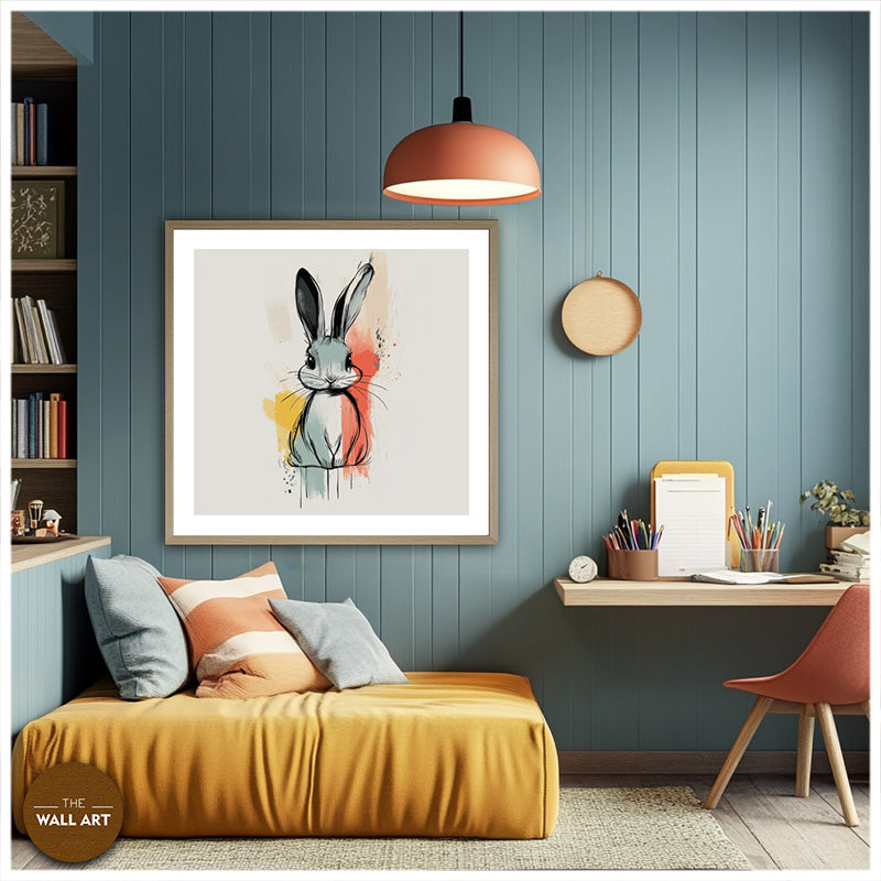BUNNY ON COLOUR SPLASH II