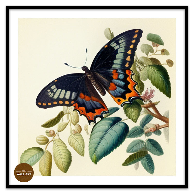BUTTER FLY ON LEAVES II