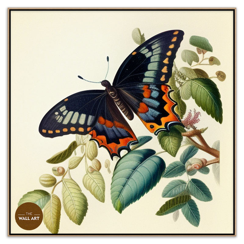 BUTTER FLY ON LEAVES II