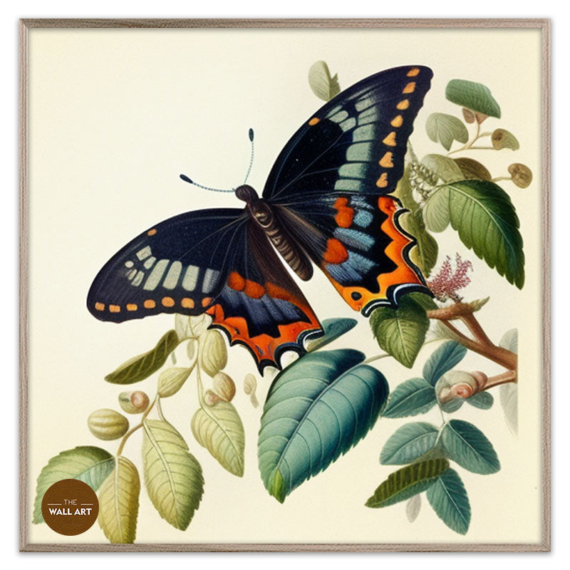 BUTTER FLY ON LEAVES II
