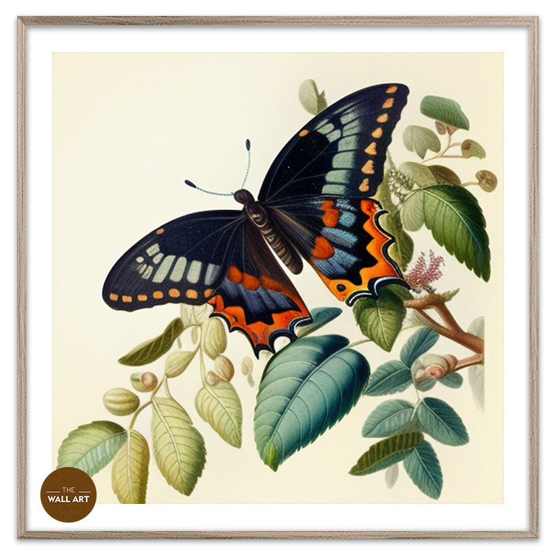 BUTTER FLY ON LEAVES II