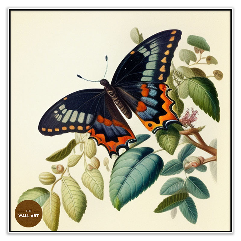 BUTTER FLY ON LEAVES II