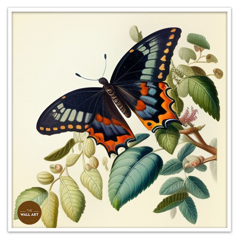 BUTTER FLY ON LEAVES II