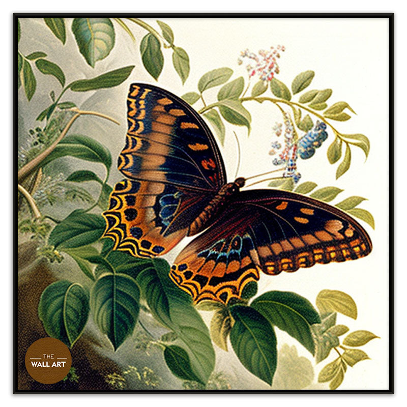 BUTTER FLY ON LEAVES I