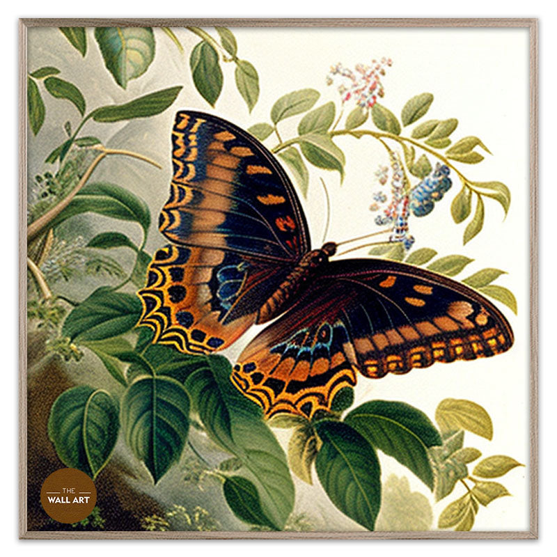 BUTTER FLY ON LEAVES I
