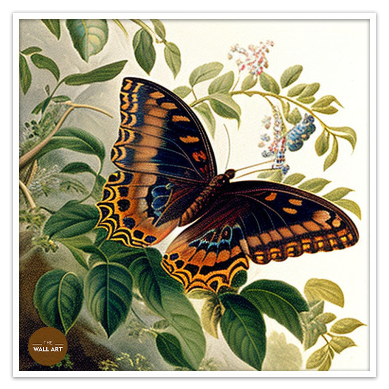 BUTTER FLY ON LEAVES I
