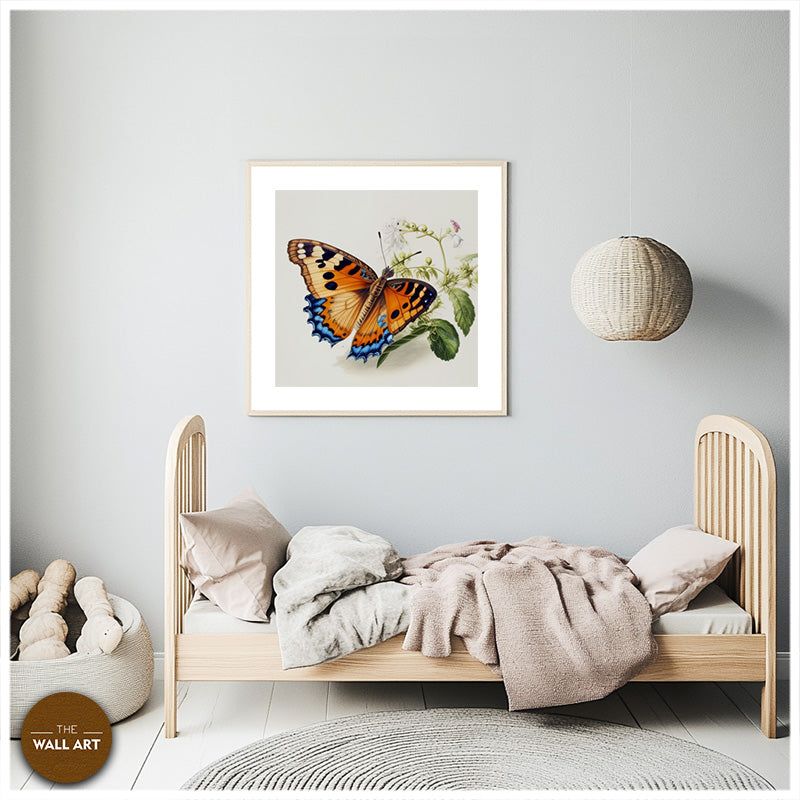 BUTTERFLY ON LEAVES III