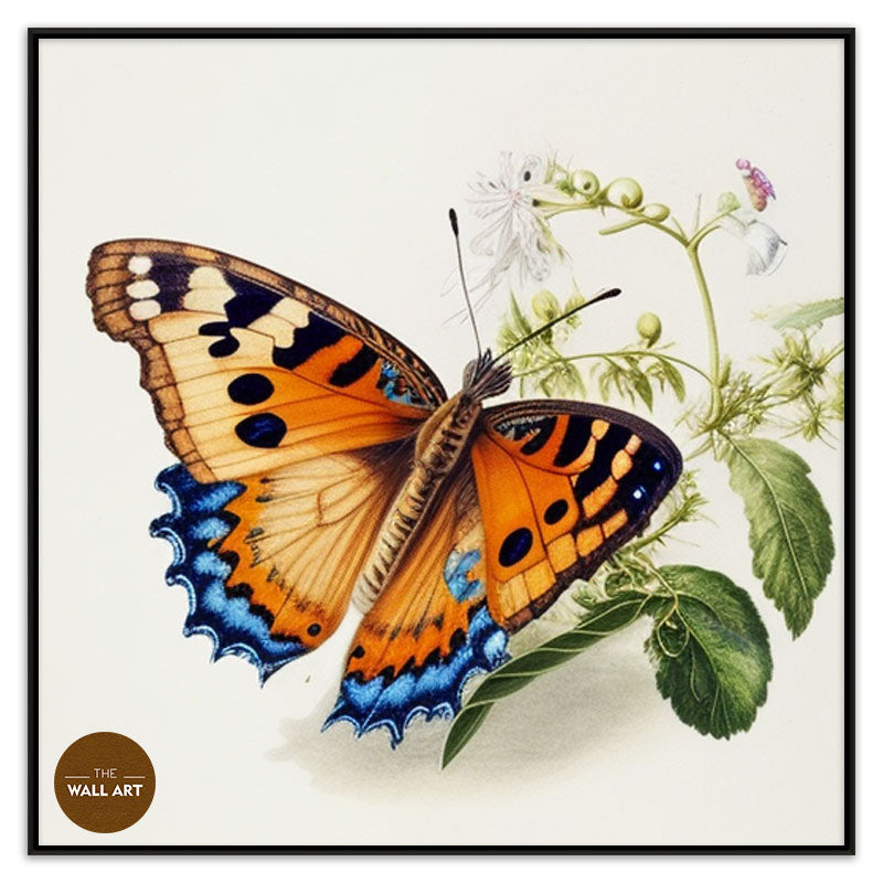 BUTTERFLY ON LEAVES III