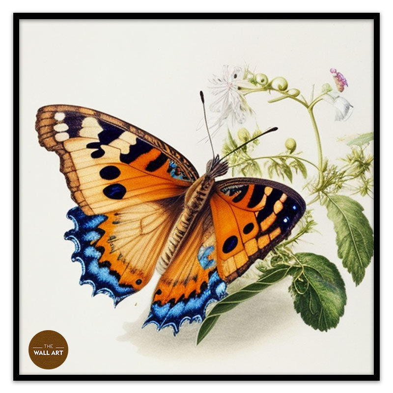 BUTTERFLY ON LEAVES III