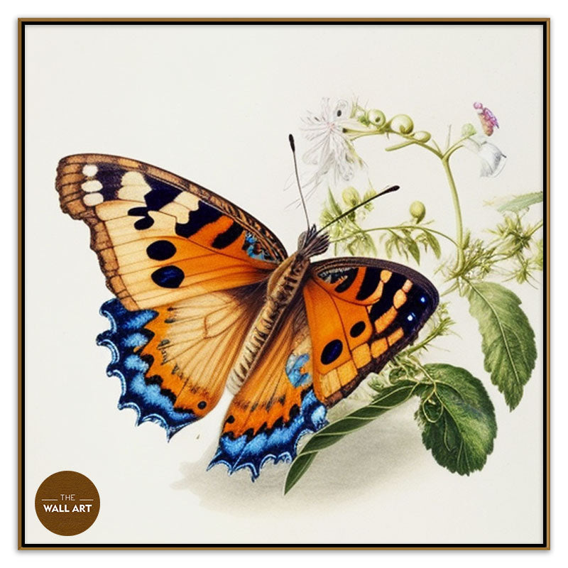 BUTTERFLY ON LEAVES III