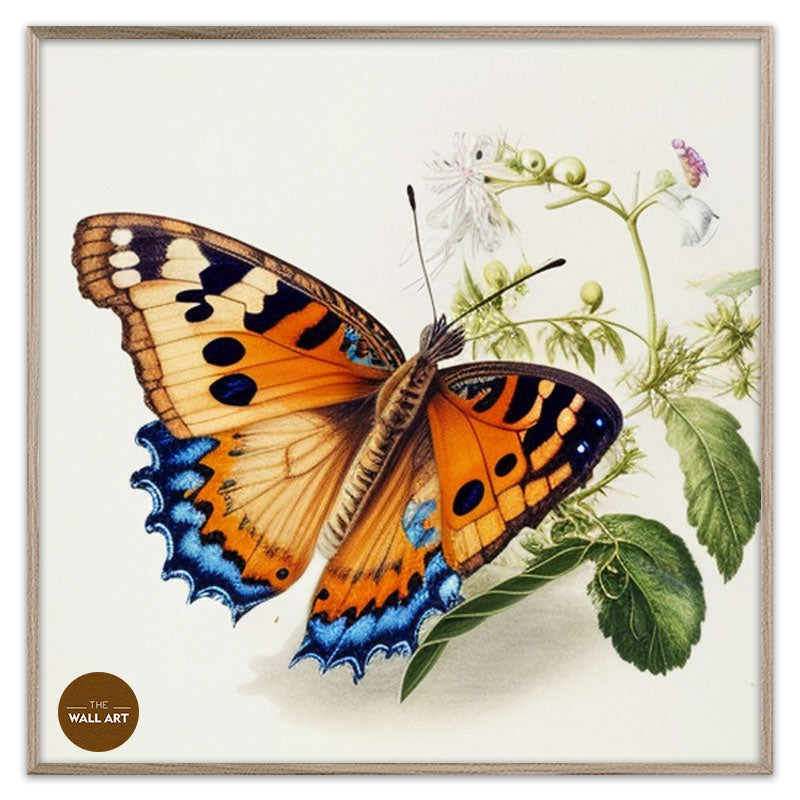 BUTTERFLY ON LEAVES III