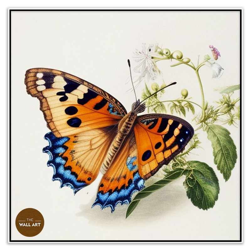 BUTTERFLY ON LEAVES III