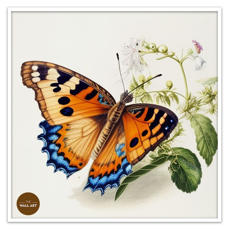 BUTTERFLY ON LEAVES III