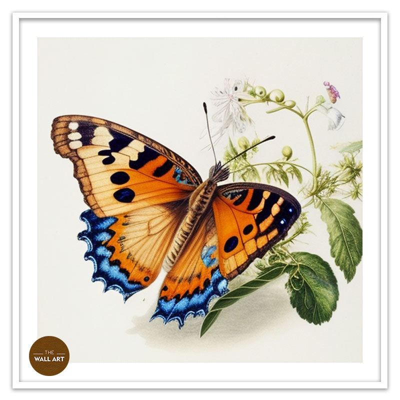 BUTTERFLY ON LEAVES III