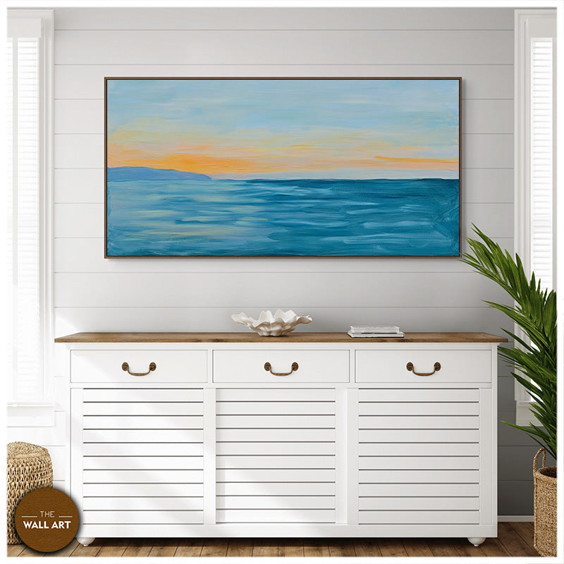 CALM SEA IN SUNSET