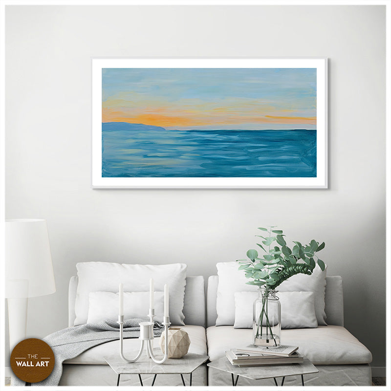 CALM SEA IN SUNSET