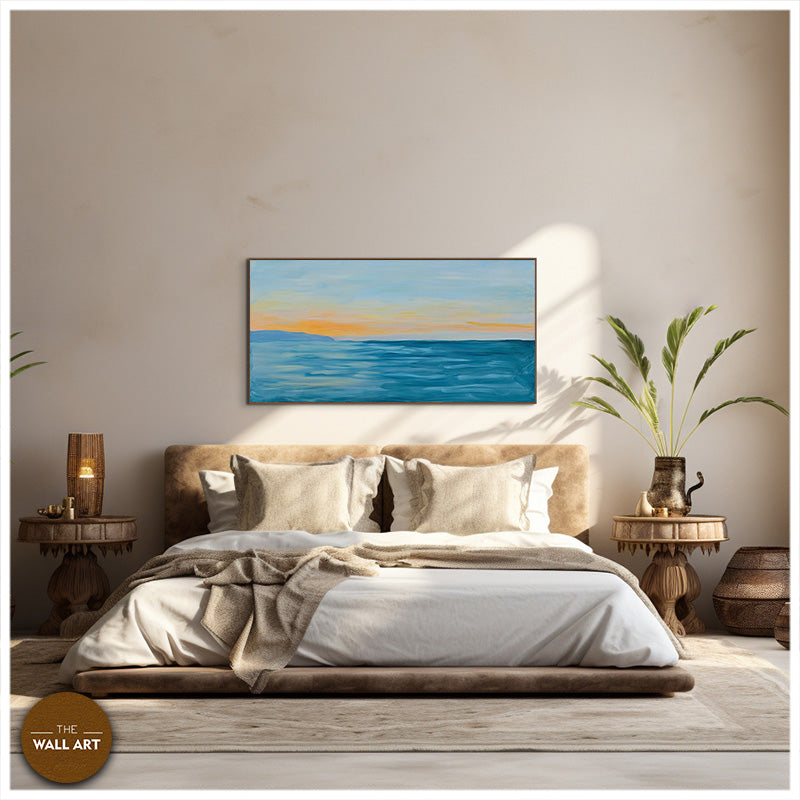 CALM SEA IN SUNSET