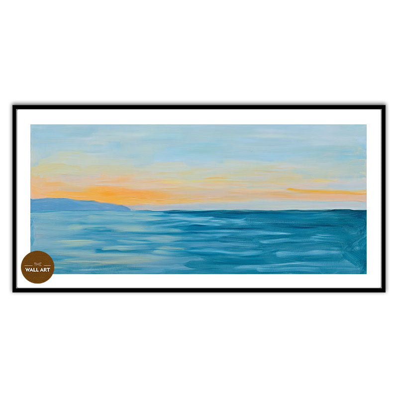 CALM SEA IN SUNSET