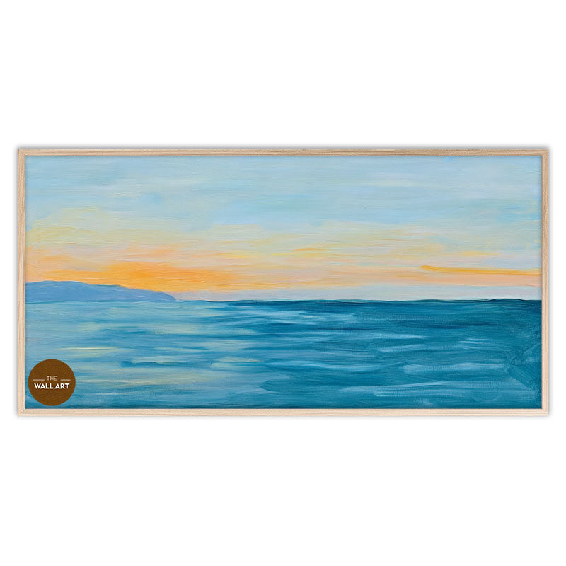 CALM SEA IN SUNSET