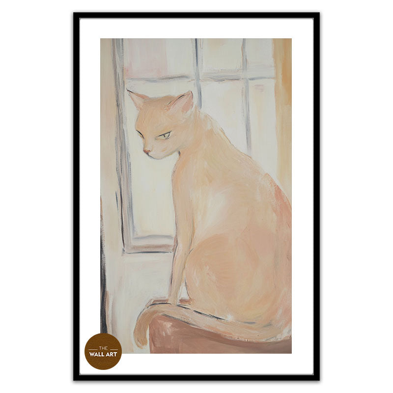CAT ON WINDOW II