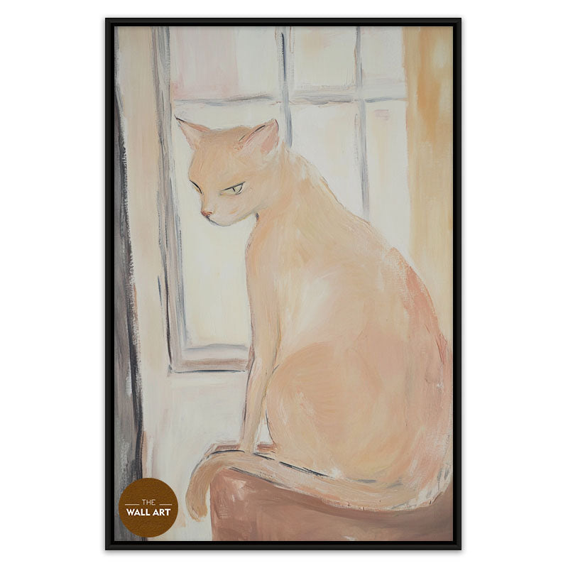 CAT ON WINDOW II