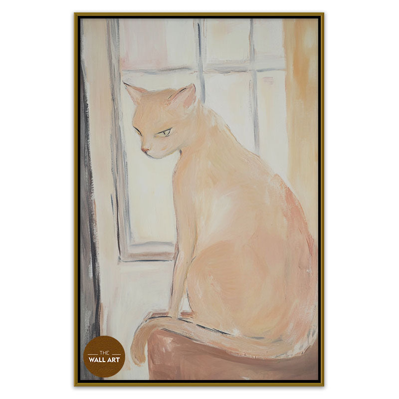 CAT ON WINDOW II