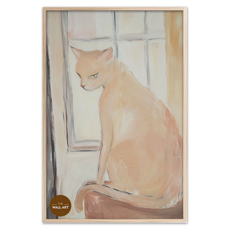 CAT ON WINDOW II
