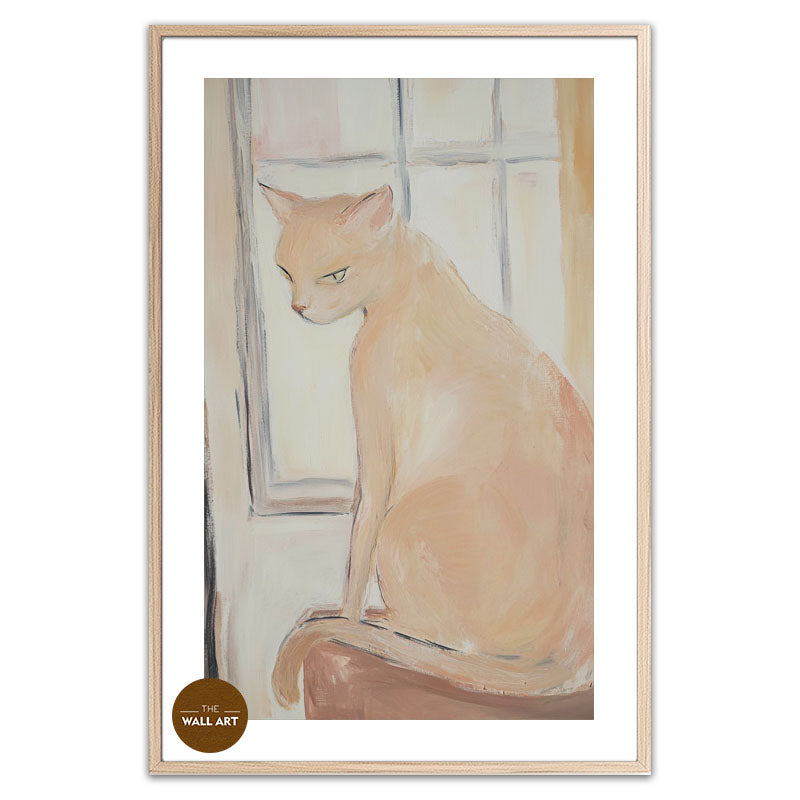 CAT ON WINDOW II