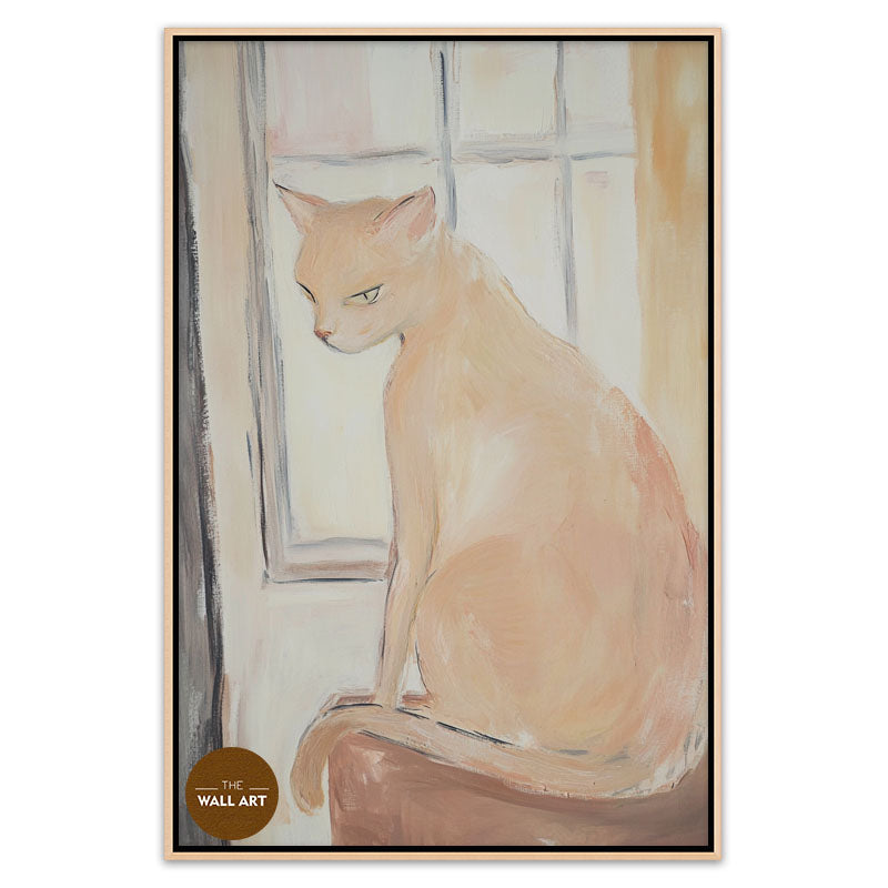 CAT ON WINDOW II