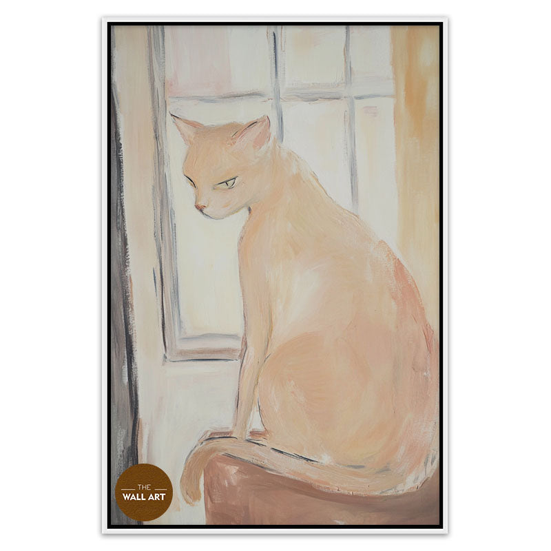 CAT ON WINDOW II