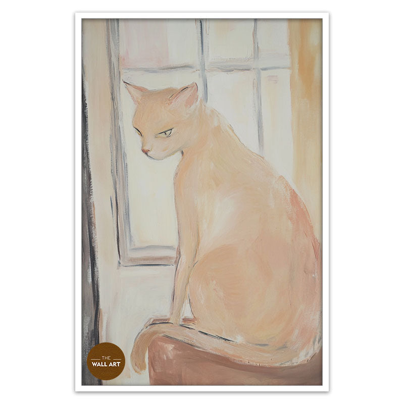 CAT ON WINDOW II